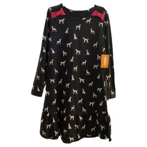 NWT Gymboree Girls Dalmatian Friends Black Peplum Dress - size 10